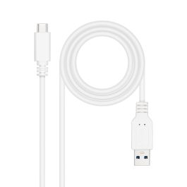 Cable USB-C NANOCABLE 10.01.4001-L150-W Blanco 1,5 m