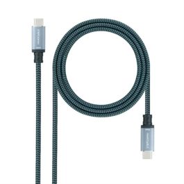 Cable USB-C NANOCABLE 10.01.4103-COMB 3 m Negro/Gris