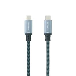 Cable USB 3.2 Tipo-C Nanocable 10.01.4103-COMB/ USB Tipo-C Macho - USB Tipo-C Macho/ Hasta 100W/ 20Gbps/ 3m/ Gris y Negro