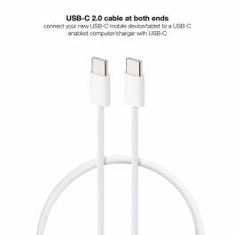 Cable USB NANOCABLE 10.01.6002-CO 2 m Blanco (1 unidad)