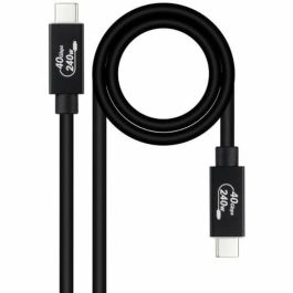 Cable USB 4.0 Nanocable 10.01.5002/ USB Tipo-C Macho - USB Tipo-C Macho/ Hasta 240W/ 40Gbps/ 1.8m/ Negro Precio: 11.49999972. SKU: B16JG5LPLC