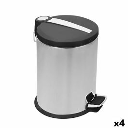 Cubo de basura Confortime Plateado Metal 4 Unidades 3 L 17 x 25 cm (17 x 17 x 25 cm)