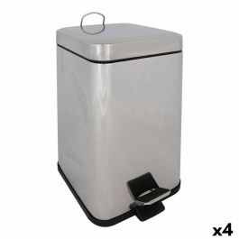 Cubo de basura Confortime Con pedal Metal 6 L (4 Unidades) (6 lts)
