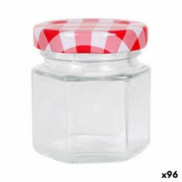 Tarro de Cristal Transparente Mediterraneo Vidrio 45 ml (96 Unidades)