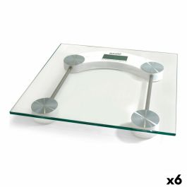 Báscula Digital de Baño Basic Home Transparente (6 Unidades)