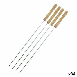 Set de Pinchos para Barbacoa Metal 38,5 cm (4 Piezas) (36 Unidades) (4 pcs)