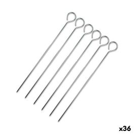 Set de Pinchos para Barbacoa Wooow Metal 6 Piezas 20 cm (36 Unidades)