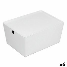 Caja Organizadora Apilable Confortime Con Tapa 35 x 26 x 16 cm (6 Unidades)
