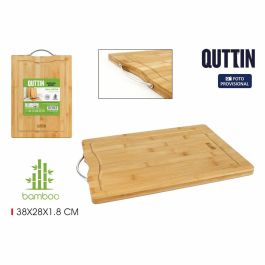 Tabla de cortar Quttin Bambú 38 x 28 x 1,8 cm (12 Unidades)