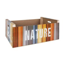 Caja de Almacenaje Confortime Nature Madera Multicolor 58 x 39 x 21 cm (3 Unidades)