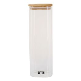 Tarro Cuadrado de Bambú Quttin 8x27 cm (12 Unidades) Precio: 40.49999954. SKU: B1BPDXZE49