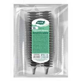 Set de 50 copas de cava pie negro 150 cc - Algon (6 Cajas) Set de 50 copas de cava pie negro 150 cc - Algon (6 Cajas)