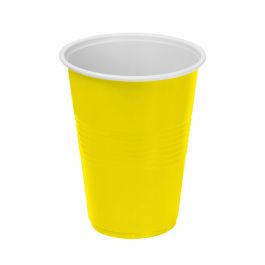 Set de vasos reutilizables Algon Amarillo 48 Unidades 450 ml (10 Piezas)