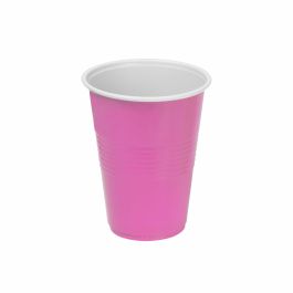 Set de vasos reutilizables Algon Rosa 24 Unidades 250 ml (25 Piezas)