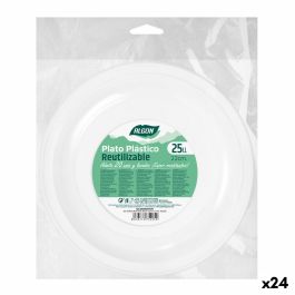 Set de platos reutilizables Algon Redondo Blanco Plástico 22 x 22 x 1,5 cm (24 Unidades) Precio: 51.94999964. SKU: B1EMQJHAYD