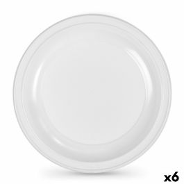 Set de platos reutilizables Algon Redondo Blanco Plástico 25 x 25 x 2,5 cm (6 Unidades) Precio: 53.95000017. SKU: B1887FZJ5P