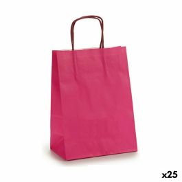 Bolsa de Papel 18 x 8 x 31 cm Rosa (25 Unidades)