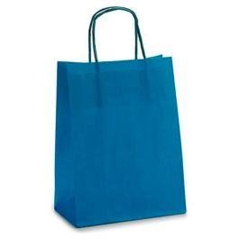 Bolsa de Papel Azul Papel (8,5 x 30 x 18 cm) Precio: 0.95000004. SKU: S3606190