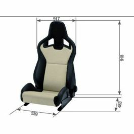 Asiento Racing Recaro SPORTSTER CS Negro Copiloto
