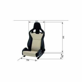 Recaro RC410002132 Asiento Deportivo Sportster CS Piel Artificial Negro Copiloto