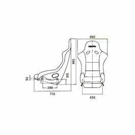 Recaro REC070.77.0885 Asiento Deportivo Baquet Pole Position TUV Piel Artificial Negro Dinamica Negro | Cabezal Integrado Fibra de Vidrio Piloto y Copiloto Recaro REC070.77.0885 Asiento Deportivo Baquet Pole Position TUV Piel Artificial Negro Dinamica Negro | Cabezal Integrado Fibra de Vidrio Piloto y Copiloto