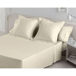 Juego de Sábanas Alexandra House Living Crema Cama de 150 4 Piezas