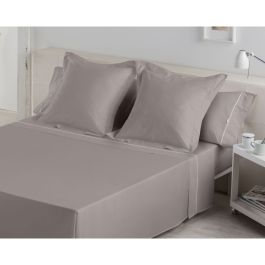 Juego de Sábanas Alexandra House Living Gris oscuro Cama de 90 3 Piezas