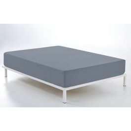 Sábana Bajera Ajustable Alexandra House Living Gris Acero 105 x 210 cm Sábana Bajera Ajustable Alexandra House Living Gris Acero 105 x 210 cm