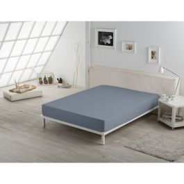 Sábana Bajera Ajustable Alexandra House Living Gris Acero 105 x 210 cm Sábana Bajera Ajustable Alexandra House Living Gris Acero 105 x 210 cm