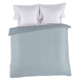 Funda Nórdica Alexandra House Living Gris 150 x 220 cm Reversible Bicolor