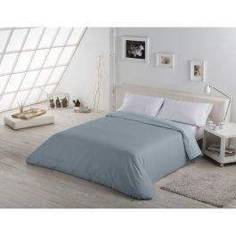 Funda Nórdica Alexandra House Living Gris 150 x 220 cm Reversible Bicolor