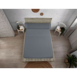 Juego de Sábanas Alexandra House Living QUTUN Gris oscuro Cama de 90 3 Piezas