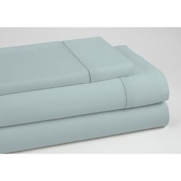 Juego de Sábanas Alexandra House Living QUTUN Azul claro Cama de 180 4 Piezas