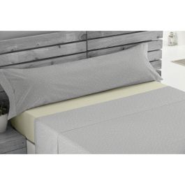 Juego de Sábanas Alexandra House Living Iber Gris Perla Cama de 180 4 Piezas