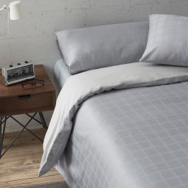 Juego de funda nórdica Alexandra House Living Sophia Gris Acero Cama de 150 2 Piezas Juego de funda nórdica Alexandra House Living Sophia Gris Acero Cama de 150 2 Piezas