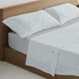 Juego de Sábanas Alexandra House Living Cloe Azul Cama de 135/140 3 Piezas