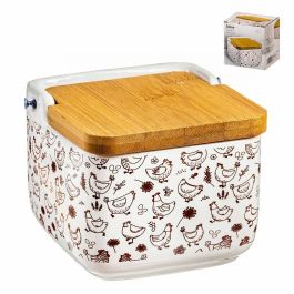 Salero con Tapa Kozina Cerámica Bambú Pollo 10 x 10 x 8,5 cm Precio: 4.49999968. SKU: B1E6V85NR9