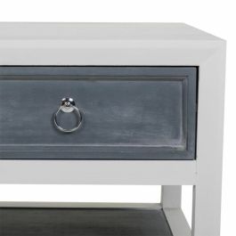 Mesa de Centro Alexandra House Living Blanco Gris Madera de abeto Madera MDF 51 x 53 x 104 cm