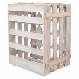 Botellero Alexandra House Living Natural Madera de abeto 55 x 32 x 41 cm 16 botellas Caja