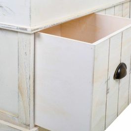 Banco baúl Alexandra House Living Blanco Madera de Paulonia Madera MDF 35 x 50 x 102 cm Banco baúl Alexandra House Living Blanco Madera de Paulonia Madera MDF 35 x 50 x 102 cm