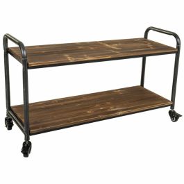 Estantería Alexandra House Living Marrón Gris Madera Metal 34 x 58 x 98 cm Con ruedas Precio: 123.1659000847. SKU: B1GMQBF9D8