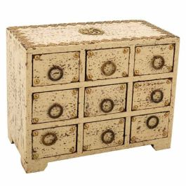 Caja-Joyero Alexandra House Living Crema Madera de mango 10 x 16 x 20 cm 9 cajones Precio: 40.534999395. SKU: B1BF8EVCXH