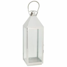 Farol Alexandra House Living Plata Vidrio Acero Inoxidable 23 x 72 x 24 cm Precio: 80.4650004598. SKU: B1ED9T3CLY