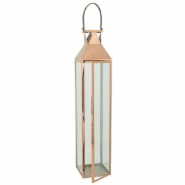 Farol Alexandra House Living Cobre Vidrio Acero Inoxidable 18 x 92 x 19 cm