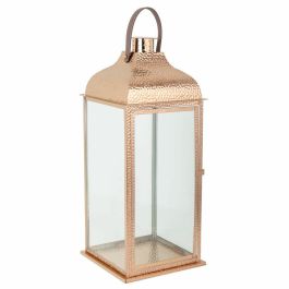 Farol Alexandra House Living Cobre Vidrio Acero Inoxidable 29 x 70 x 29 cm Precio: 73.6768999274. SKU: B17YCKV2Z2