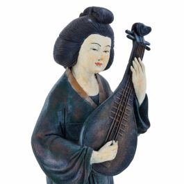 Figura Decorativa Alexandra House Living Poliresina Oriental Música 16 x 60 x 21 cm