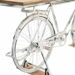 Recibidor Alexandra House Living Bike Blanco Café Hierro Madera de mango 50 x 90 x 198 cm