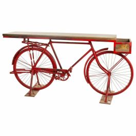 Recibidor Alexandra House Living Bike Marrón Rojo Hierro Madera de mango 50 x 90 x 198 cm