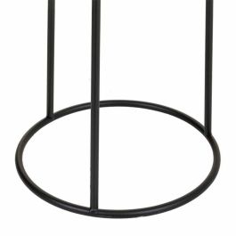 Macetero Alexandra House Living Negro Dorado Metal 24 x 50 x 24 cm Con soporte