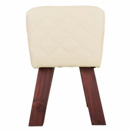 Taburete Alexandra House Living PVC Madera MDF 30 x 47 x 36 cm